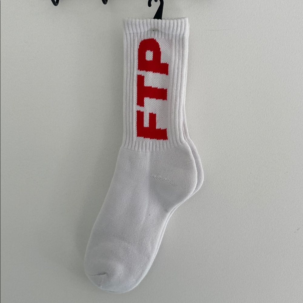 FTP White and Red Socks